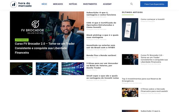 Screenshot of horadomercado.com