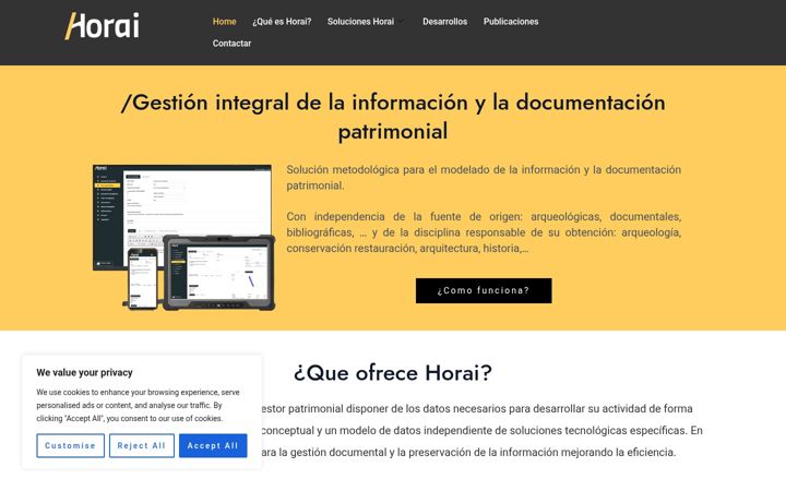 Screenshot of horai.es