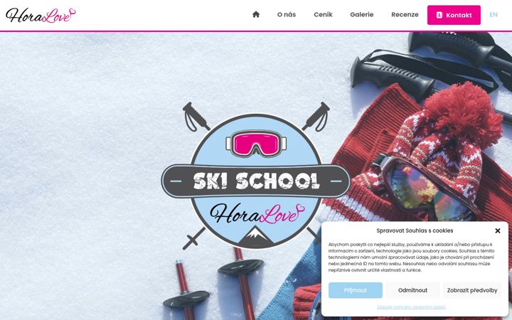 Screenshot of horaloveskischool.cz