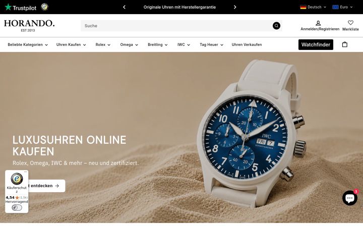 Screenshot of horando.de