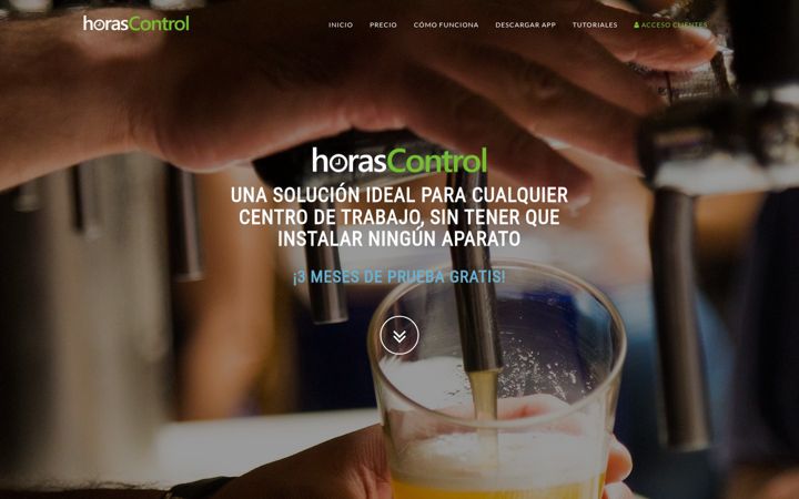 Screenshot of horascontrol.com