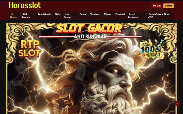 Screenshot of horasslot.com