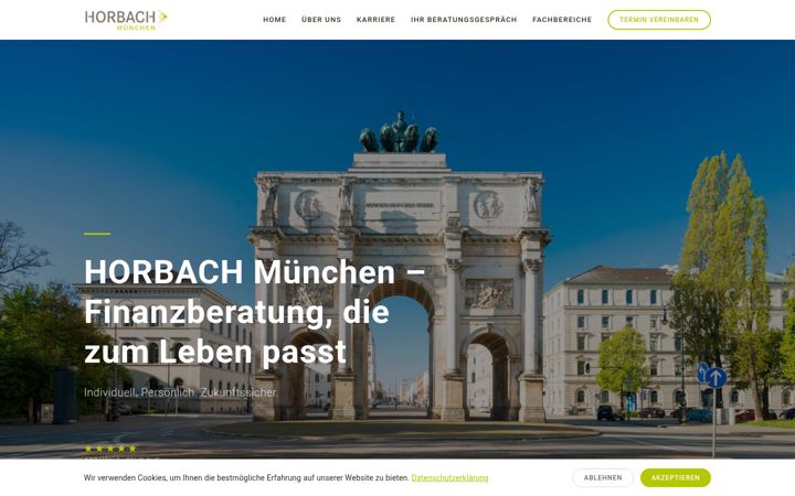 Screenshot of horbach-muenchen.de