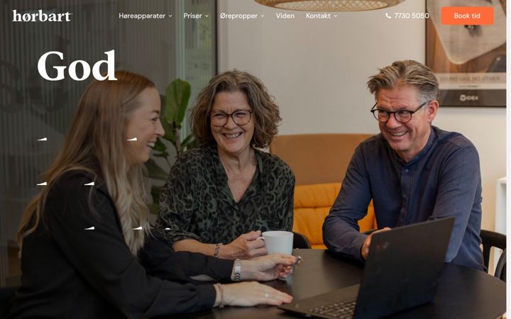 Screenshot of horbart.dk