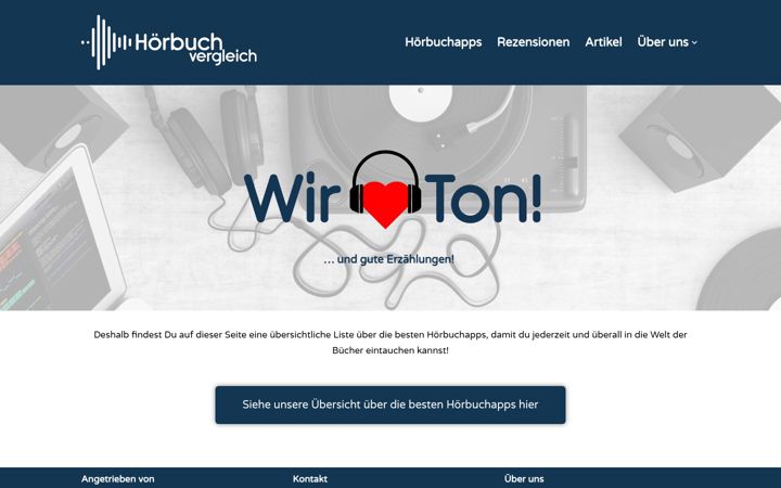 Screenshot of horbuchvergleich.de