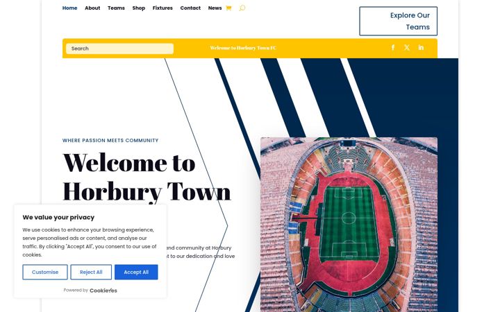 Screenshot of horburytownfc.co.uk