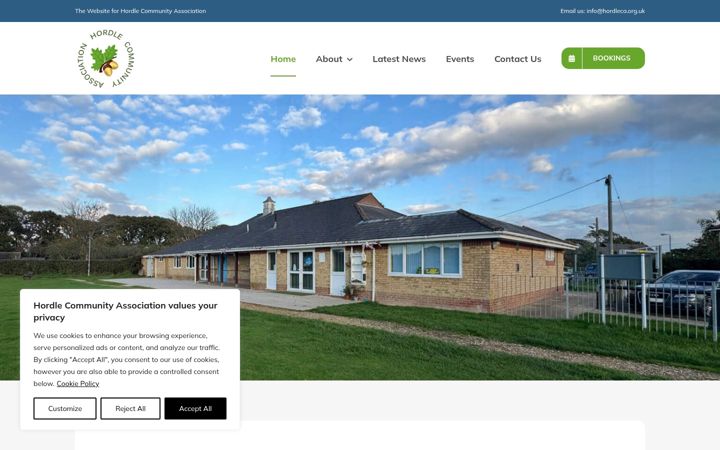 Screenshot of hordleca.org.uk