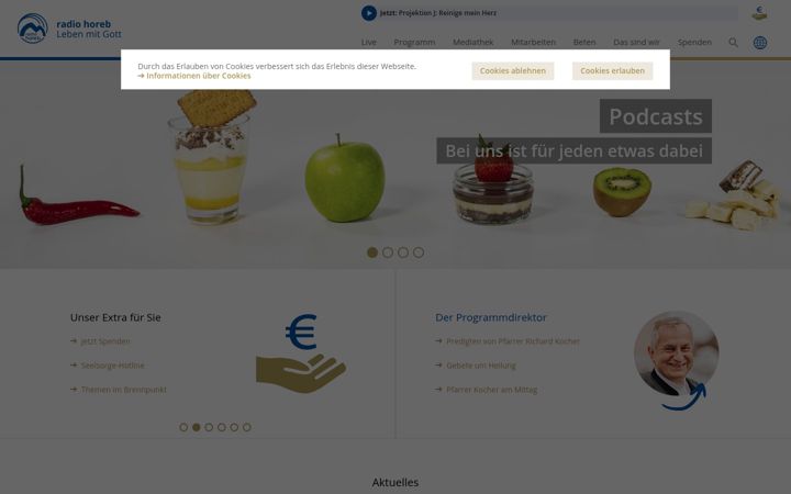 Screenshot of horeb.org