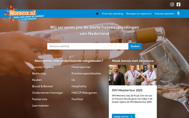 Screenshot of horeca.nl