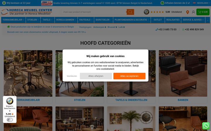 Screenshot of horecacenter.com