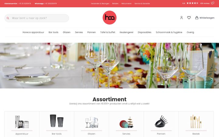 Screenshot of horecacentrumamsterdam.nl