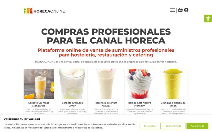 Screenshot of horecaonline.store