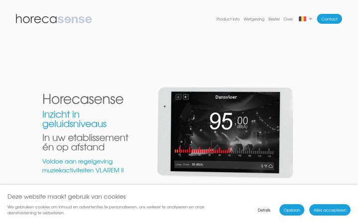 Screenshot of horecasense.be