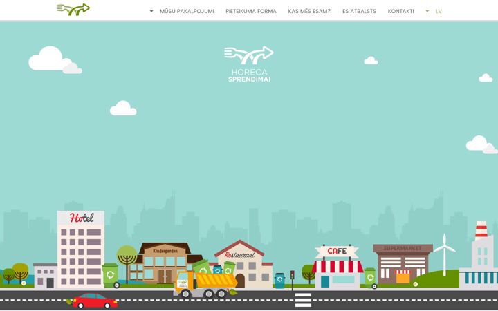 Screenshot of horecasolutions.lv