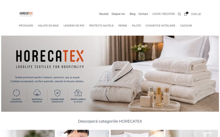 Screenshot of horecatex.ro