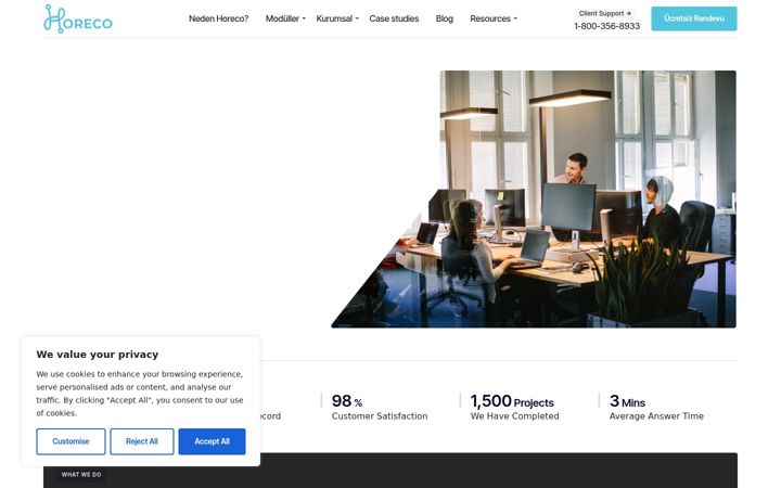 Screenshot of horeco.com.tr