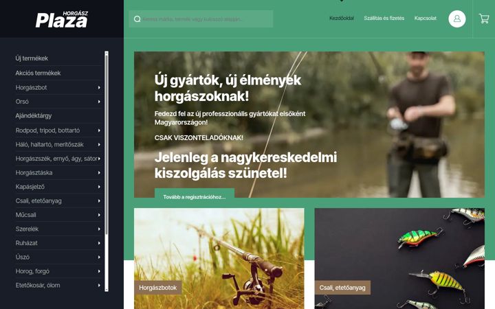 Ekrānuzņēmums no horgaszplaza.hu