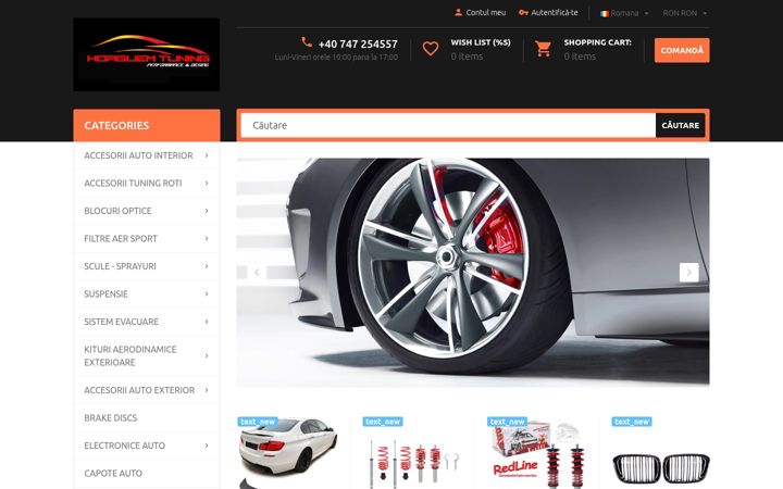 Screenshot of horguemtuning.ro