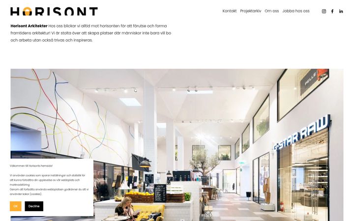 Screenshot of horisont.se