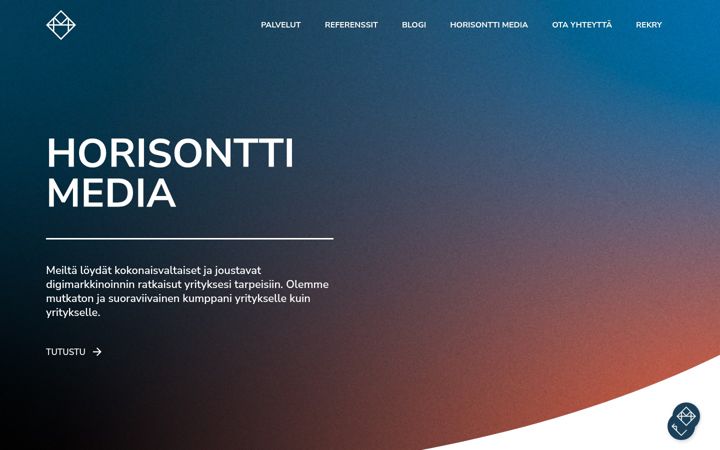 Screenshot of horisonttimedia.fi