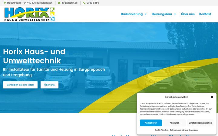 Screenshot of horix.de