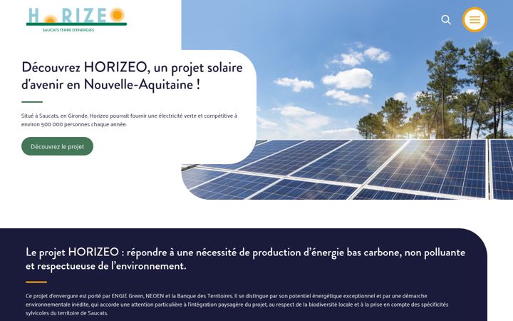 Screenshot of horizeo-saucats.fr