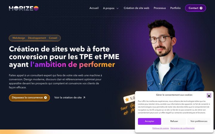 Screenshot of horizeo.fr