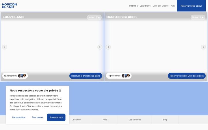 Screenshot of horizon-blanc.com