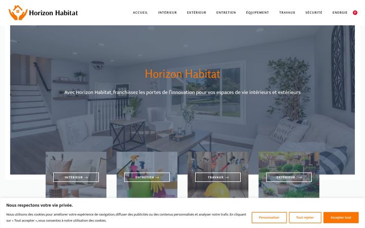 Screenshot of horizon-habitat.fr