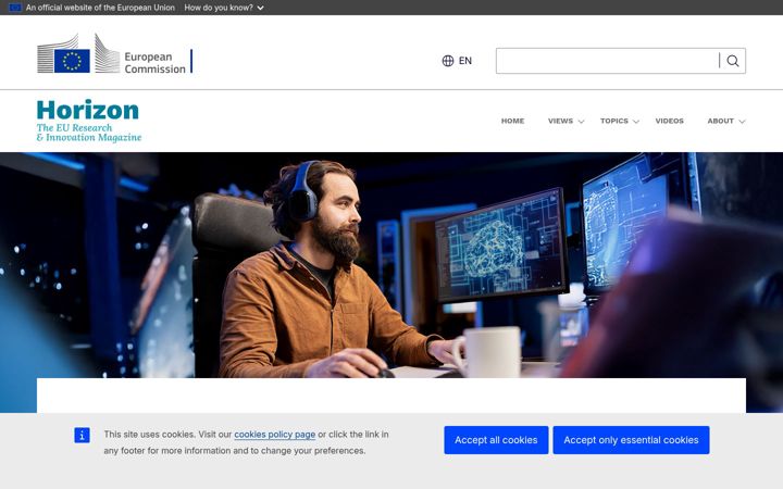 Screenshot of horizon-magazine.eu