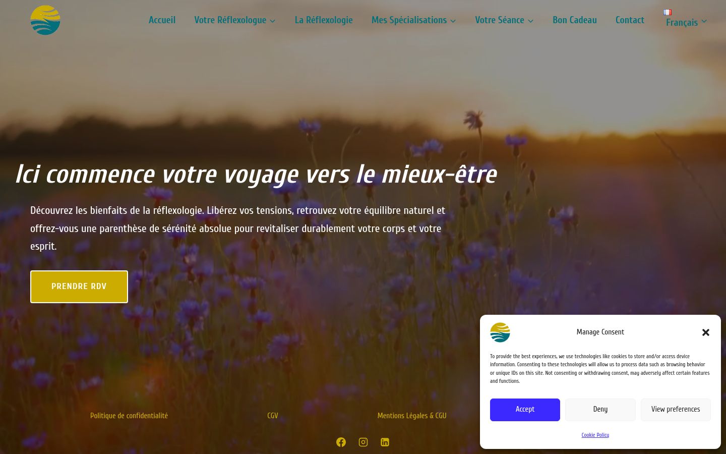 Screenshot tal-banner tal-kunsens muri qabel kwalunkwe interazzjoni