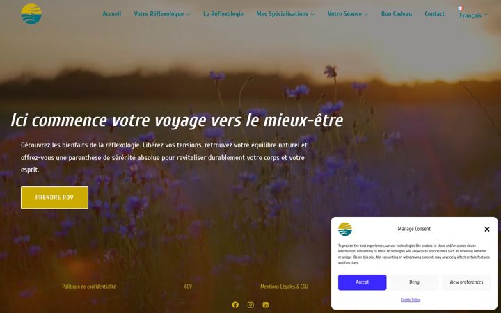 Screenshot of horizon-reflexologie.com