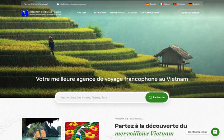 Screenshot of horizon-vietnamvoyage.com
