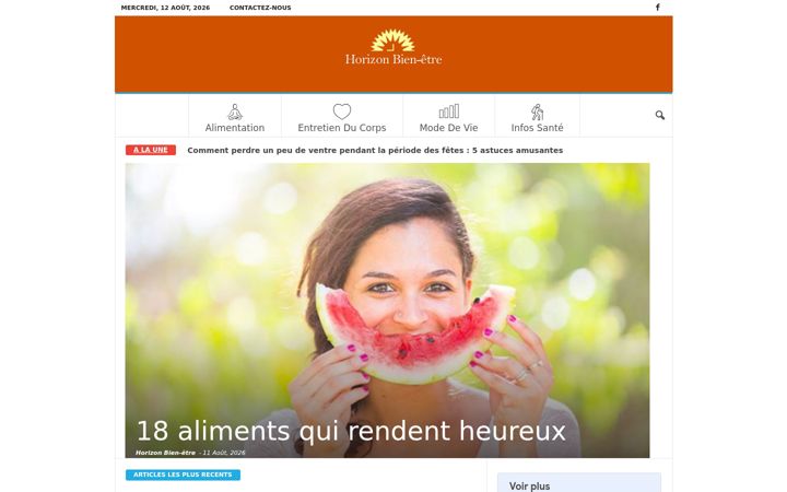 Screenshot of horizonbienetre.com