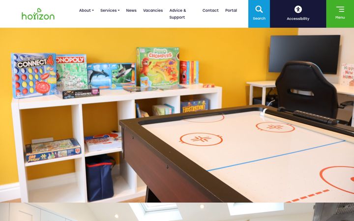 Screenshot of horizoncare.co.uk