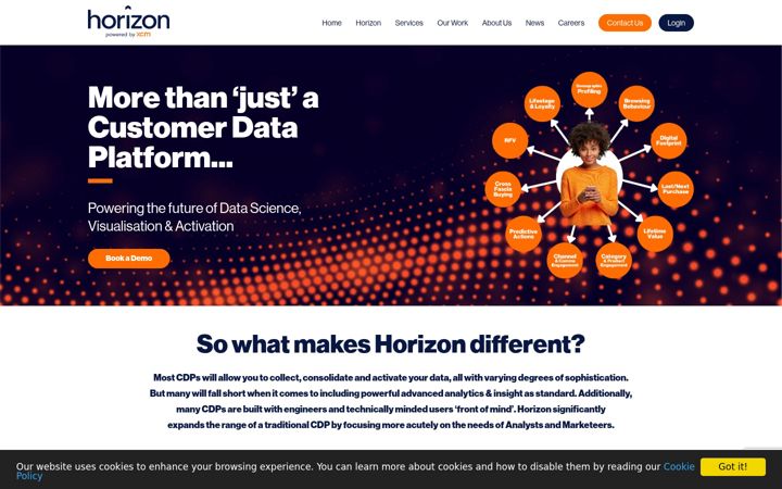 Screenshot of horizoncdp.com