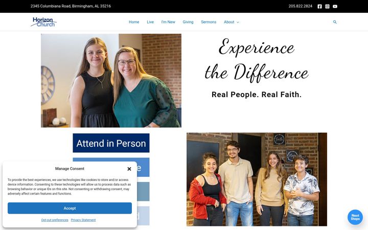 Screenshot of horizonchurch.tv