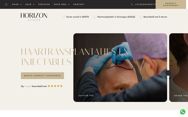 Screenshot of horizonclinics.nl