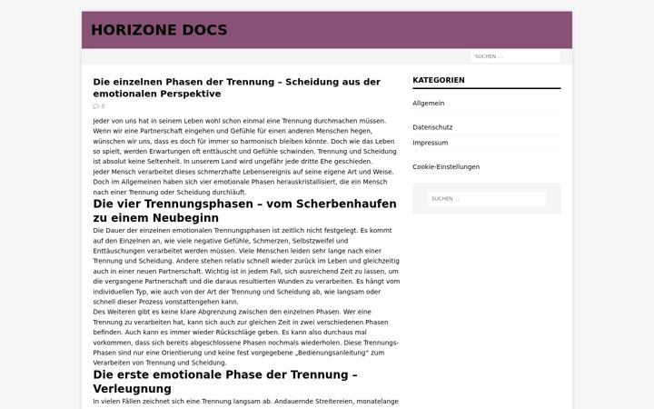 Screenshot of horizonedocs.com