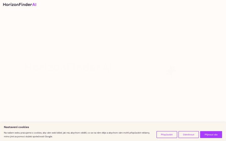 Screenshot of horizonfinder.cz