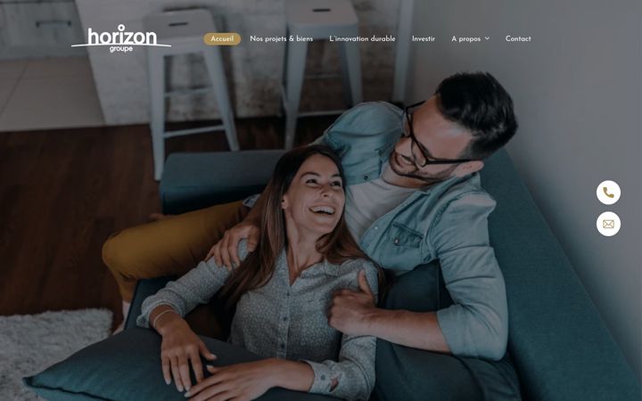Skärmbild av horizongroupe.com
