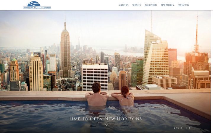 Screenshot of horizonhotels.com