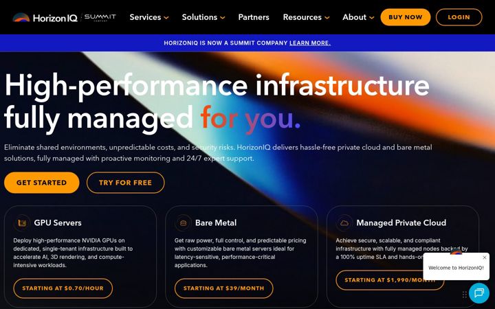 Screenshot of horizoniq.com