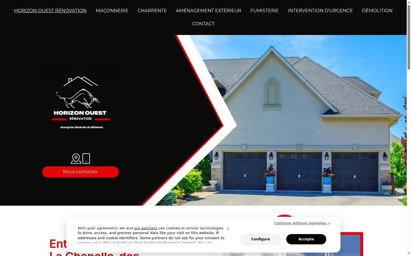 Screenshot tal-banner tal-kunsens muri qabel kwalunkwe interazzjoni