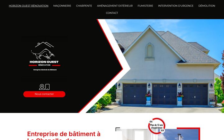 Screenshot of horizonouestrenovation.fr
