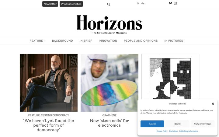 Screenshot of horizons-mag.ch