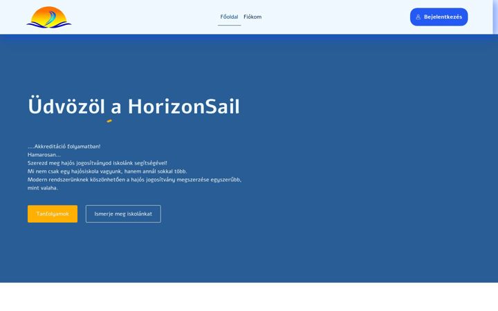 Screenshot of horizonsail.hu