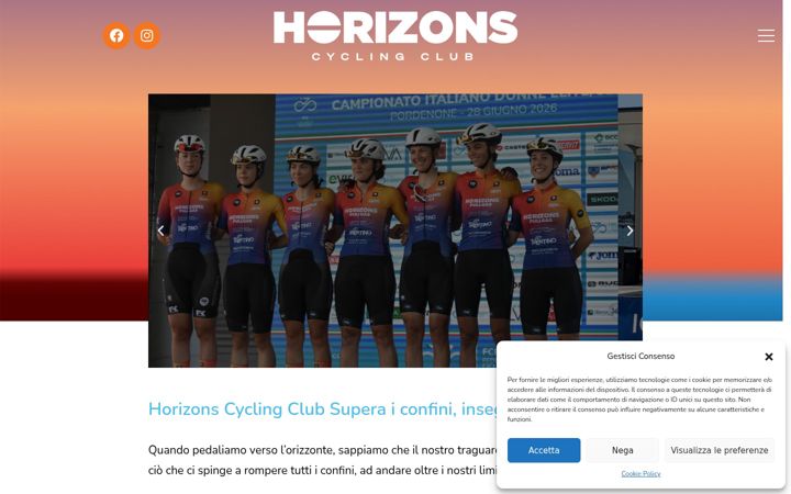 Screenshot of horizonscyclingclub.eu