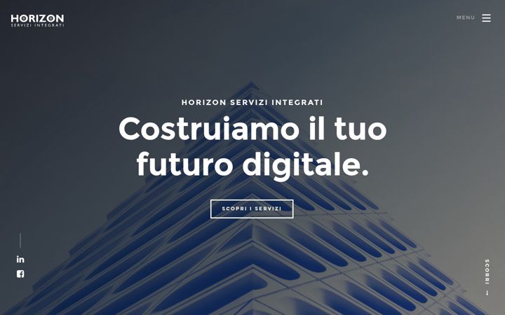 Screenshot of horizonservizi.com