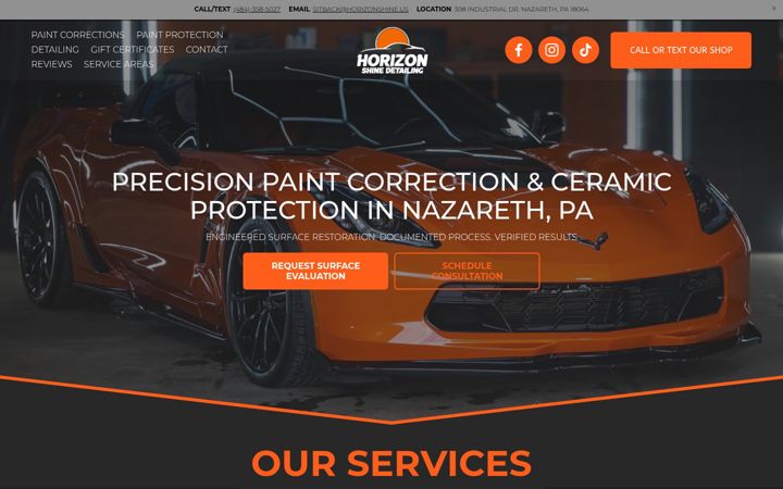 Screenshot of horizonshine.us